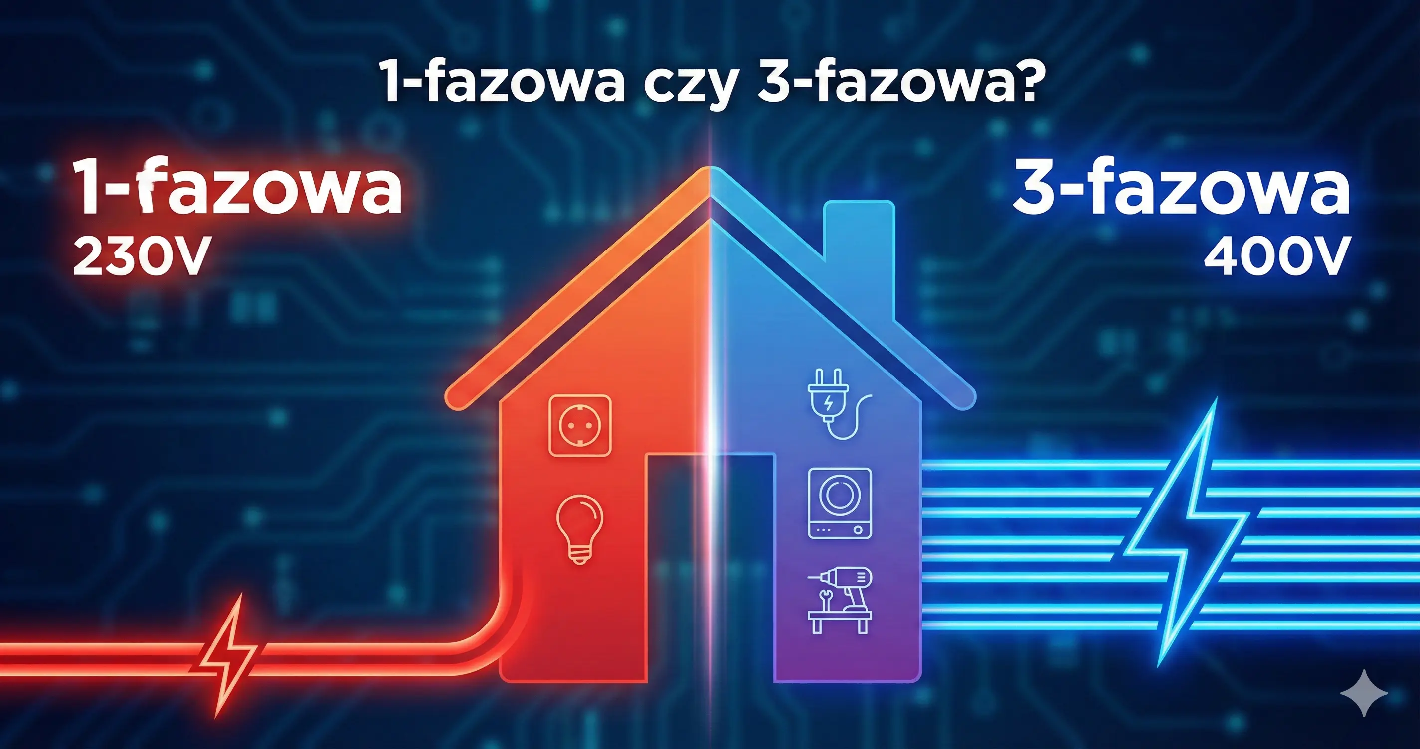 Instalacja 3-fazowa vs 1-fazowa | Którą wybrać? Porównanie 2025